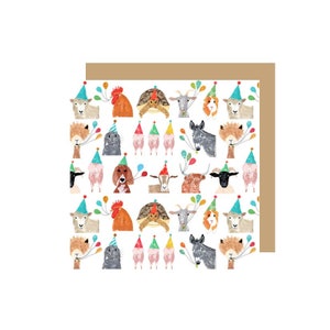 Farmyard Birthday Card