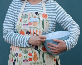 Vegetable Patch Oil Cloth Apron