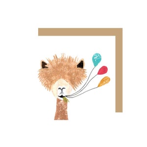 Alpaca Birthday Card