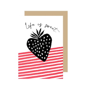 Carte de voeux Life Is Sweet Lino