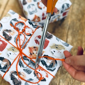 2 Sheets of All the Breeds Guinea Pig Wrapping Paper