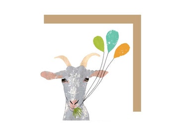 Goat Birthday Card