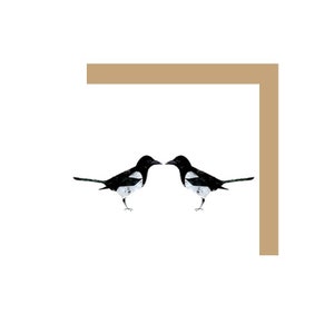 Twee For Joy Magpies Wenskaart