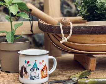 Party Guinea Pig Enamel Mug
