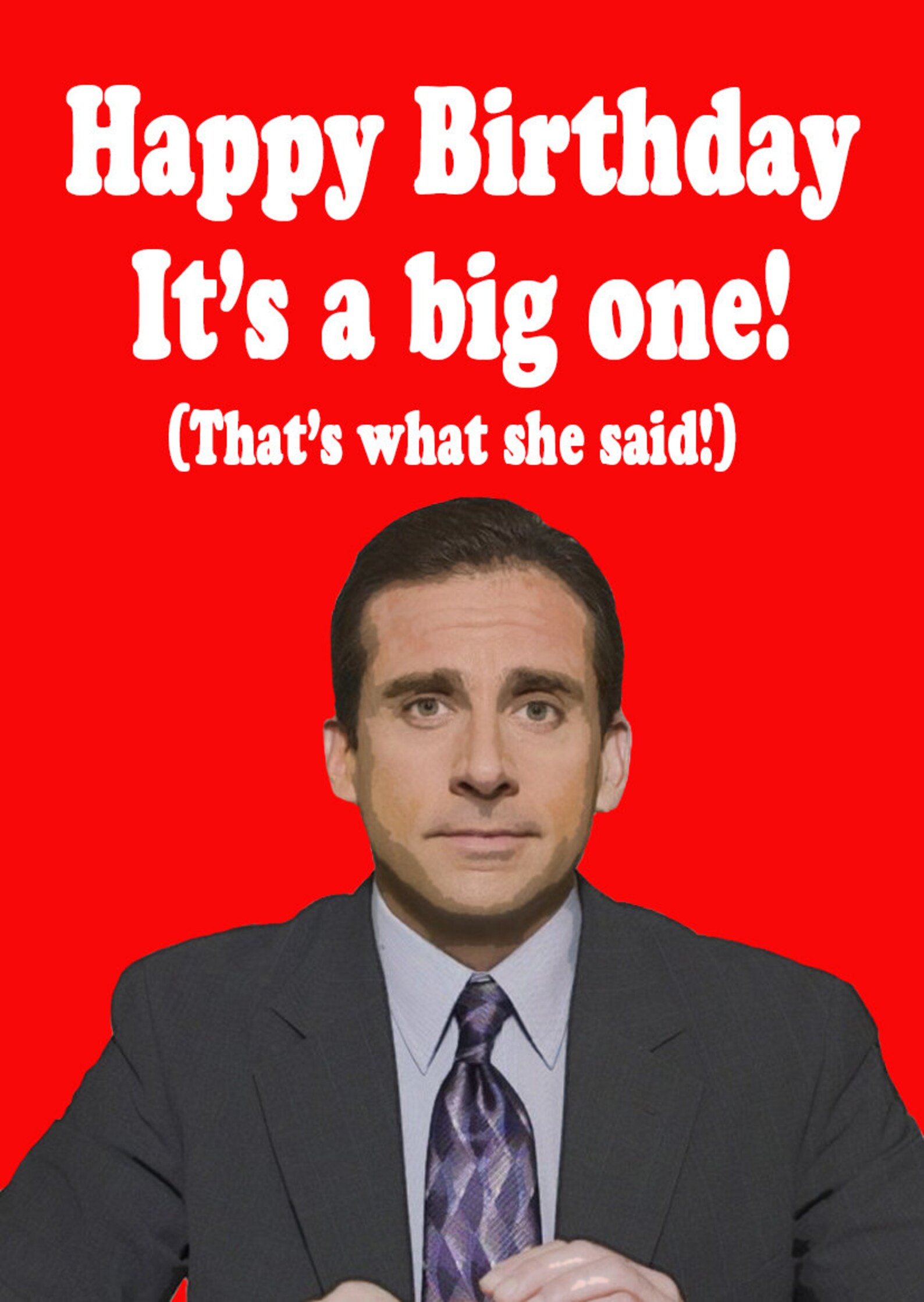 The Office US Michael Scott Birthday Card Greetings Card | Etsy