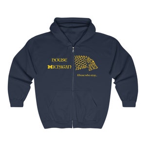 House Michigan Wolverines Zip Hoodie