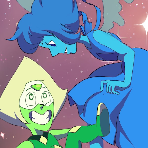 Lapis and Peridot print 5x7" (Steven Universe)