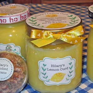 Adesivi per imballaggio di conserve di barattoli di marmellata personalizzati con il tuo nome e logo aziendale gelatina chutney sottaceti
