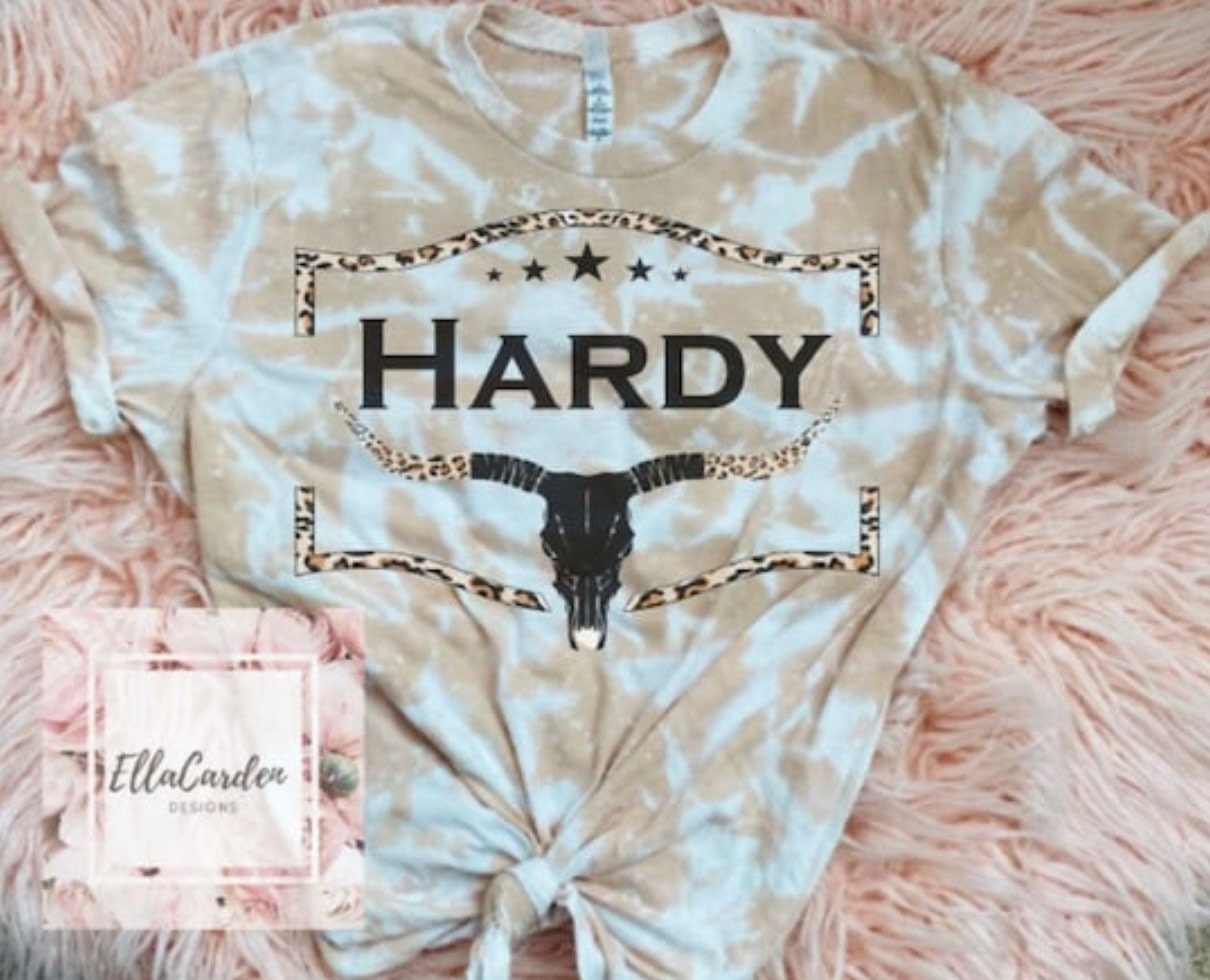 Hardy Bullhorn Western Sweatshirt Hand Bleached Hardy Shirt - Etsy