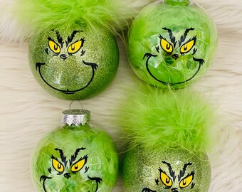 Furry Fabric Ball Ornament: Green, 3.25 — Holiday Whimsy