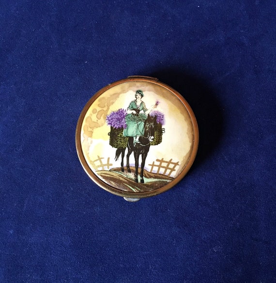 Art Deco Potter & Moore Powder Compact, Vintage 1… - image 1