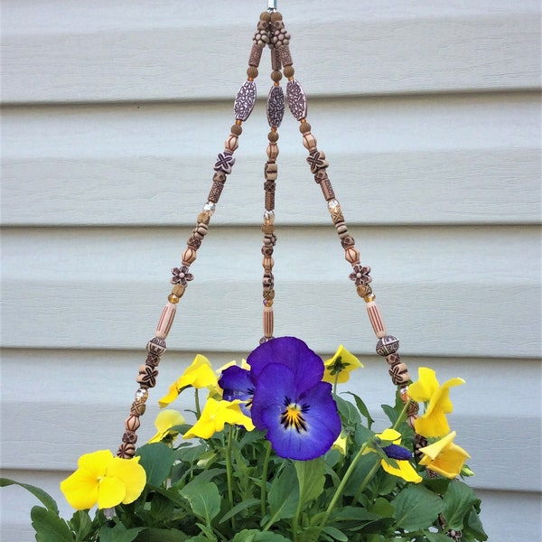 Bamboo Hanging Basket Wire