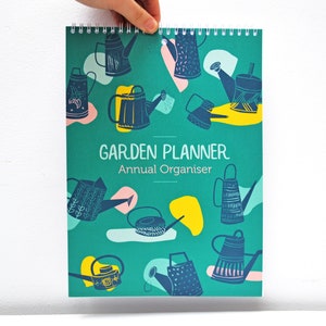 Planificador de jardín / A4 encuadernado en espiral reciclado