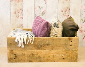 Large box crates, Wooden crates, PERSONALISED & CUSTOMISABLE, handmade, rustic crates, Storage box, home storage, Wooden box, storage