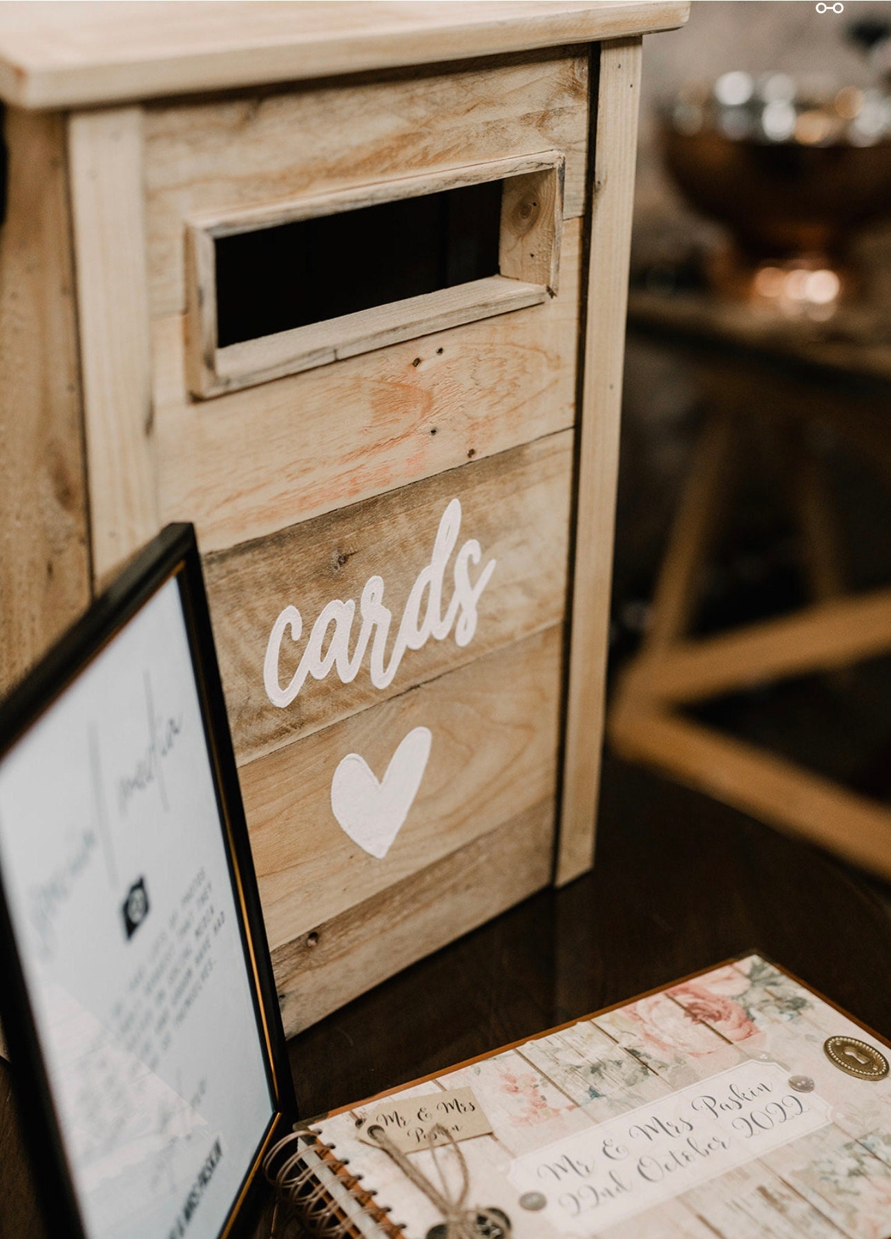 Handmade Rustic Letterbox for Weddings CUSTOMISABLE Wedding Etsy UK