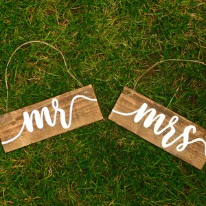 Rustic Hanging Directional Wedding Signs, Direction Signs, CUSTOMISABLE, PERSONALISED wedding signs, Wedding signage, Rustic wedding sign image 5