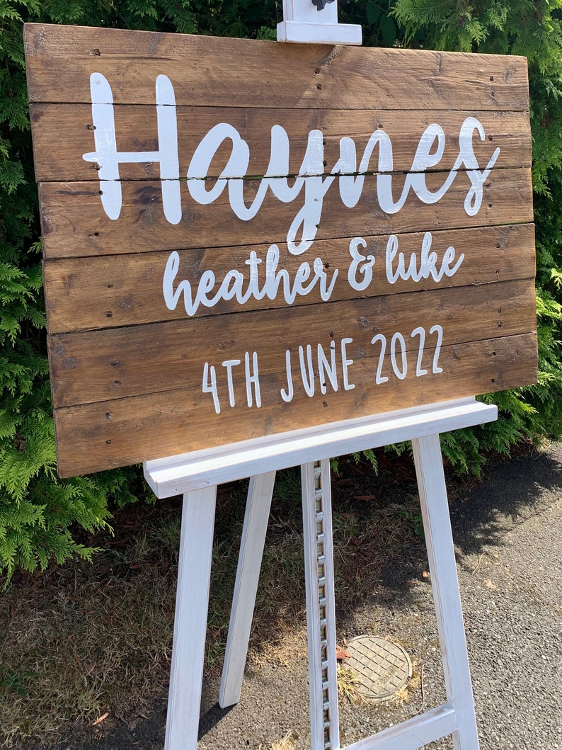 Rustic June Sign PERSONALISED Rustic Wedding 'welcome' Sign- Wedding Signage | Welcome ...
