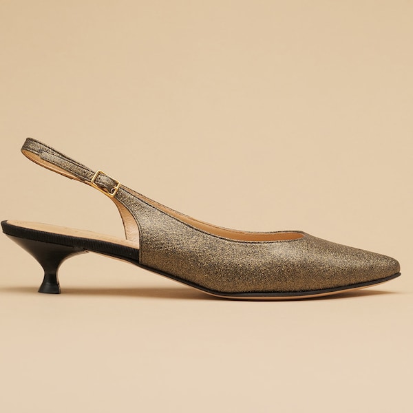 Black Glitter Heels Etsy