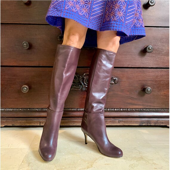 Bergbeklimmer Wet en regelgeving afstand Dark Brown Leather Knee High Boots Women Prune Boots Dark - Etsy Bergbeklimmer Wet en regelgeving afstand Dark Brown Leather Knee High Boots Women Prune Boots Dark - Etsy
