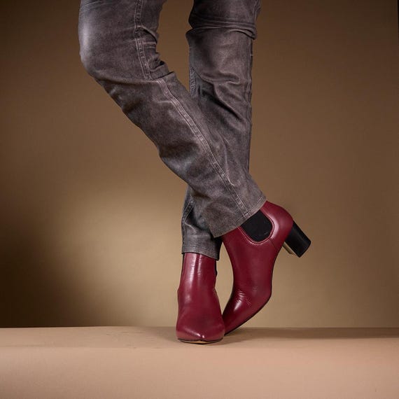 womens burgundy dress boots Buy Burgundy Red Forever Comfort Block Heeled Ankle Boots from Next USA