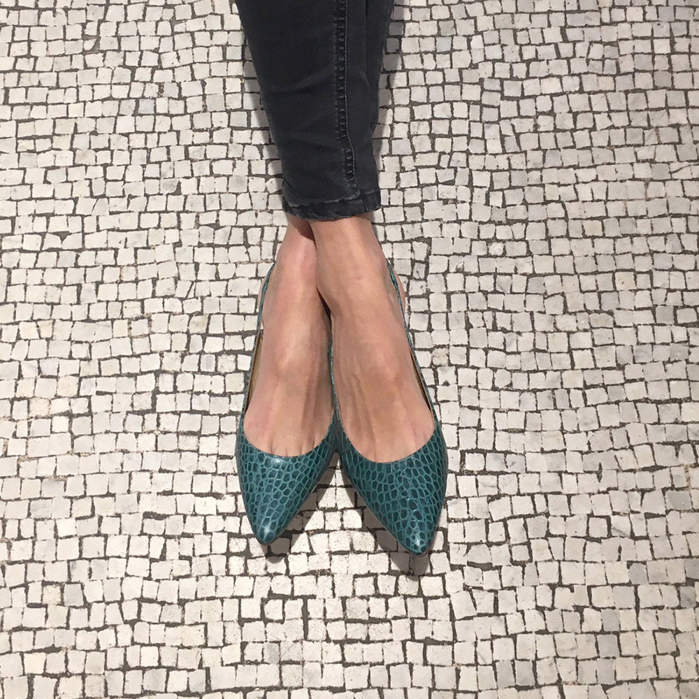 OHGA Green check pumps 新品未使用