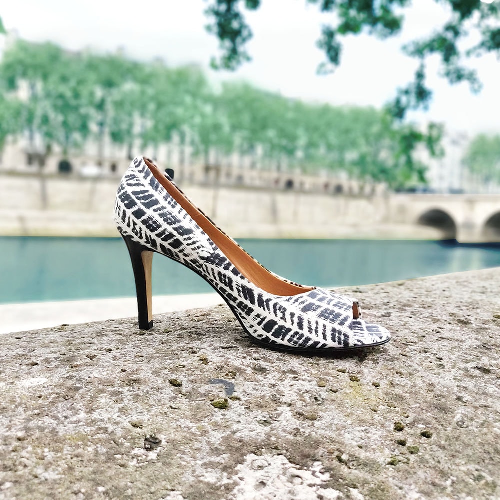 Escarpins noir et blanc Etsy France