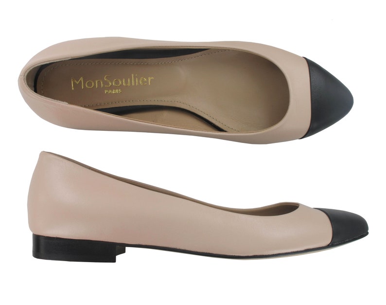 blush nude flats
