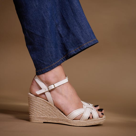 Alpargatas Cuña Alpargatas Tacon Blancas Alpargatas De Cuña De