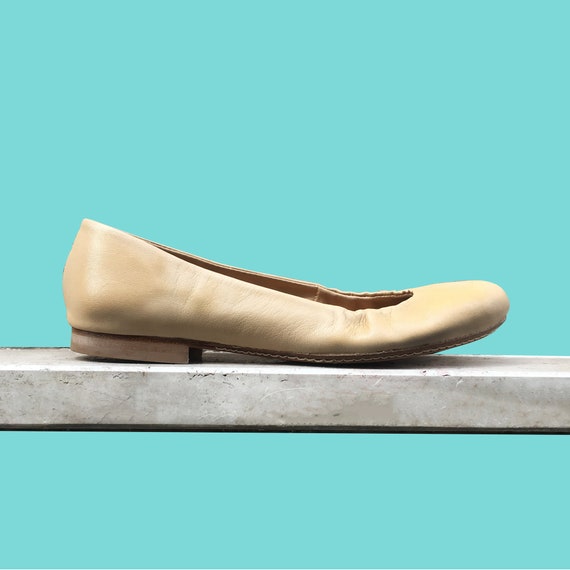 Nude leather ballet flats nude ballet 