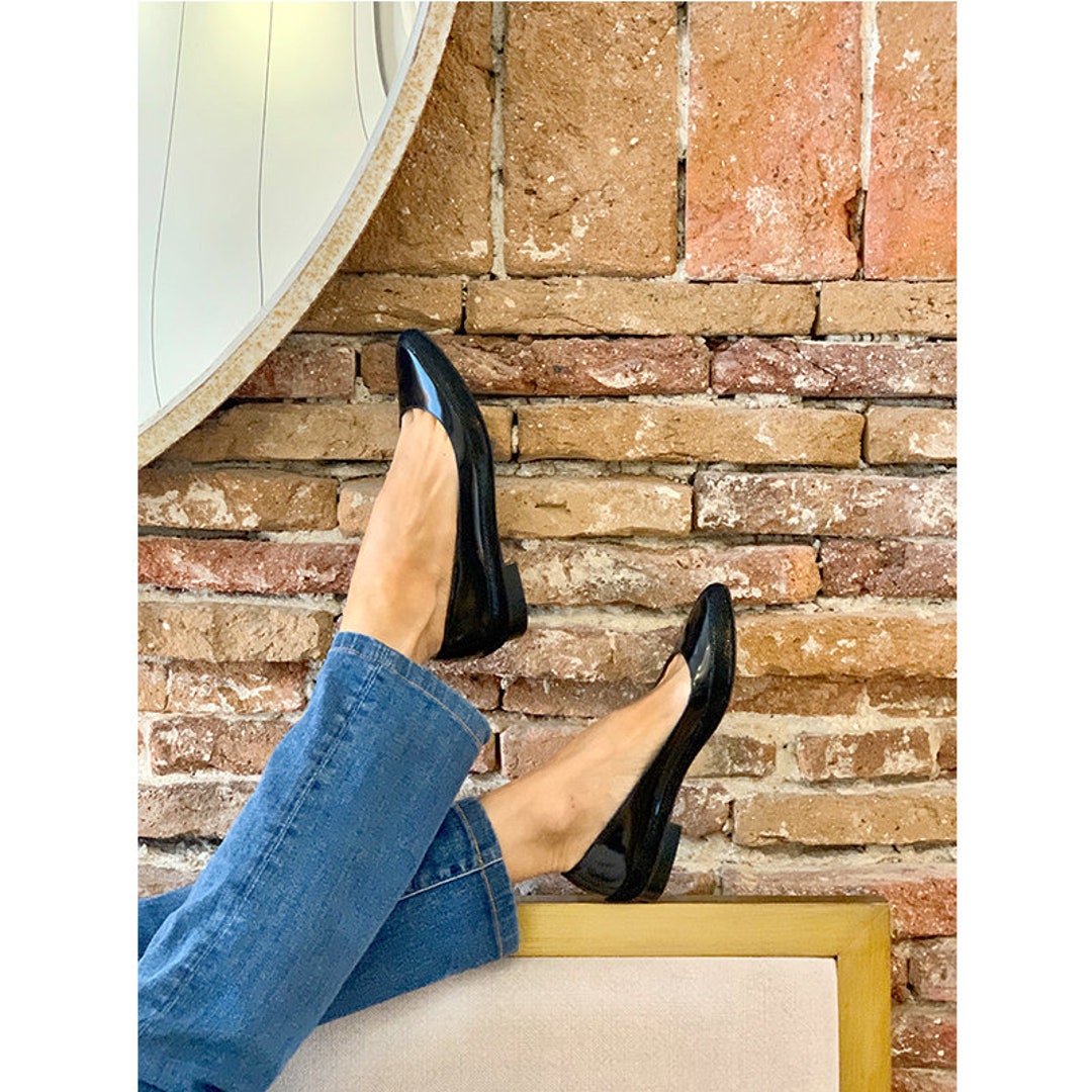 Ballerine pointue cuir noir Ballerines bout pointu noire