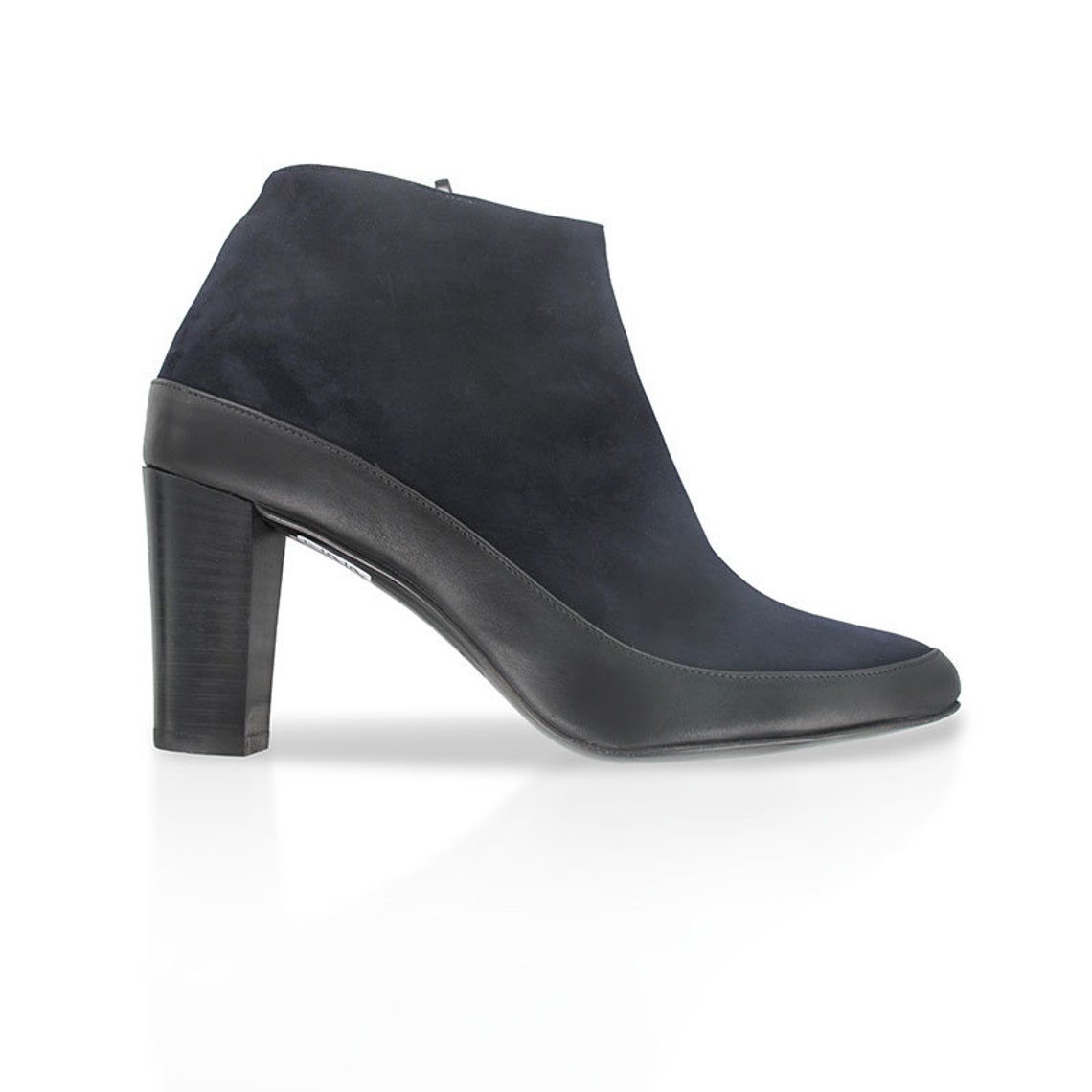 navy suede boots womens