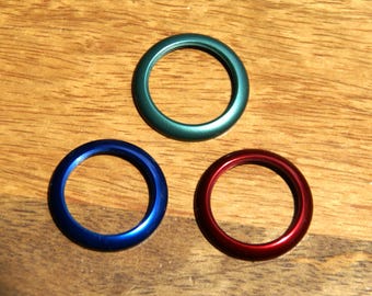 Vintage Armbanduhr 3 Lünetten Set: Rubin, Saphir, Smaragd - Swiss Made