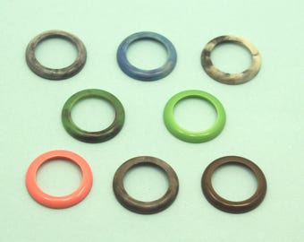 Novos aros intercambiáveis de plástico estilo vintage - 8 cores para os relógios 1100 e 11/12.2.