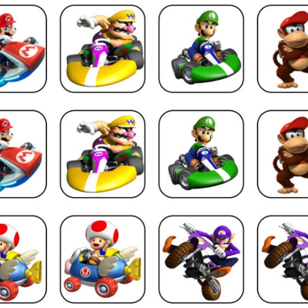 Mario Kart Memory Svg - Etsy
