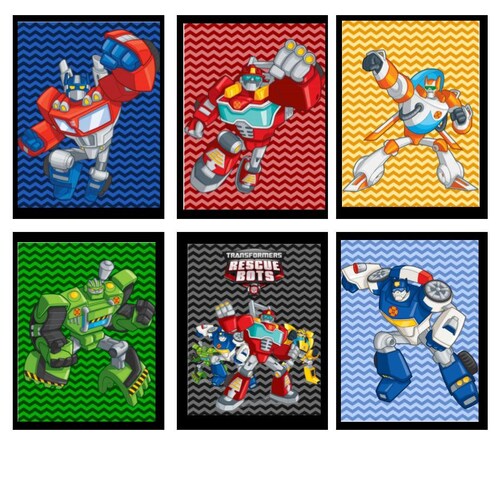 Printable Rescue Bots 8.5 X 11 Pictures Wall Hangings Posters - Etsy