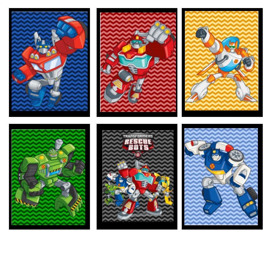 Printable Rescue Bots 8.5 x 11 pictures wall hangings posters | Etsy