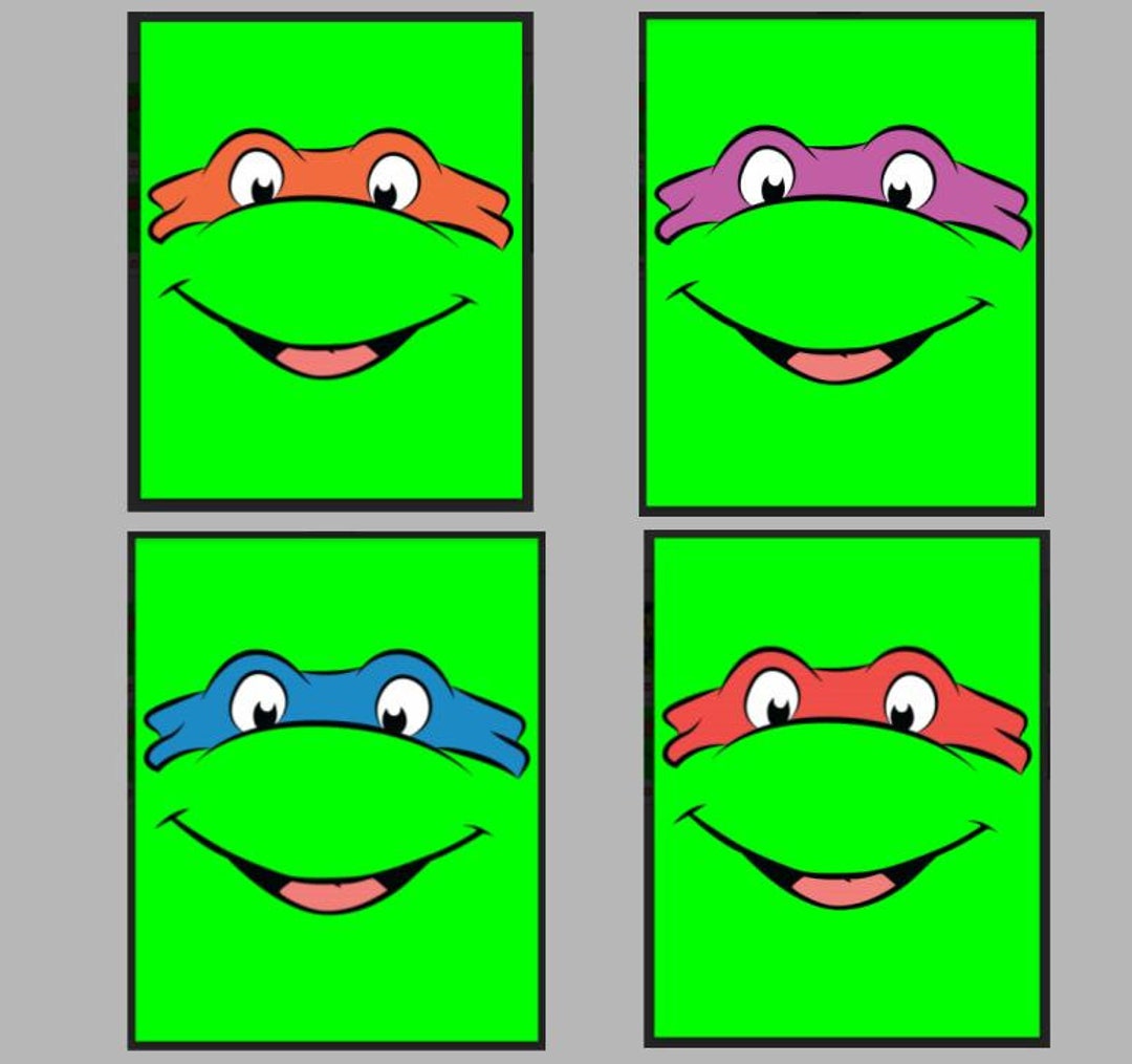 Printable Ninja Turtles Posters, Printables, Pictures. Ninja Turtle Picture Bundle for Bedroom