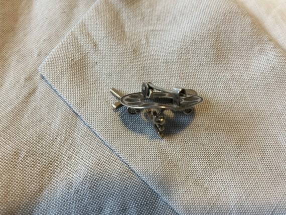 anchor and heart 1930s Norwegian so called solje hope and love silver brooch Faith 830 silver circle with dangling silver cross