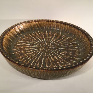 Gunnar Nylund Rorstrand RUBUS Stoneware Bowl: 1940s Swedish Modern