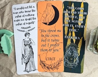 Greek Mythology Goddess Bookmarks | Gifts for her and him | Fantasy | Handmade - Digital art | Print gift | Book Merch | Mythological