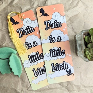 Dain Fourth Wing Inspired Bookmark: Fantasy Book Merch