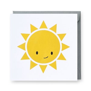 Sunshine Card, Sun Card, Thank You Card, Hello Card, Blank Card, Just Because Card, Birthday Card, Thinking of You Card, Kindness Card