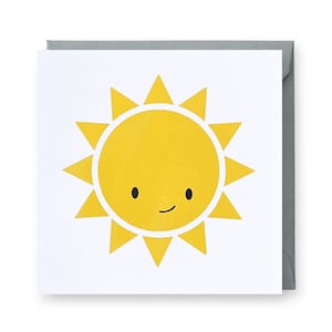 Sunshine Card, Sun Card, Thank You Card, Hello Card, Blank Card, Just Because Card, Birthday Card, Thinking of You Card, Kindness Card