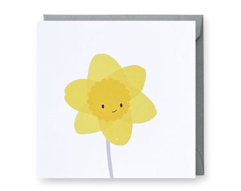 Daffodil Card, Easter Card, Thinking of You Card, Blank Card, Sending Love Card, Flower Card, Birthday Card, Kindness Card