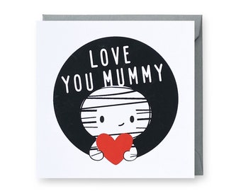 Love You Mummy Card, Mummy Card, Mother's Day Card, Mum Card, Card for Mum, Mother's Love Card, Mum Birthday Card, Family Card