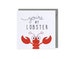 Lobster Card, Friends TV Lobster Card, You're My Lobster Card, Love Card, Anniversary Card, Wedding Card, Valentines Card 