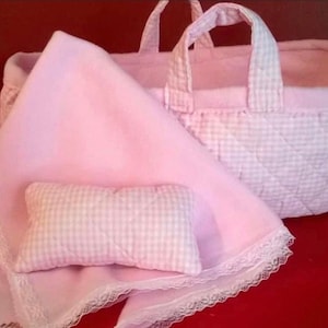 Baby Doll Bassinet, 14&quot; size with blanket and pillow