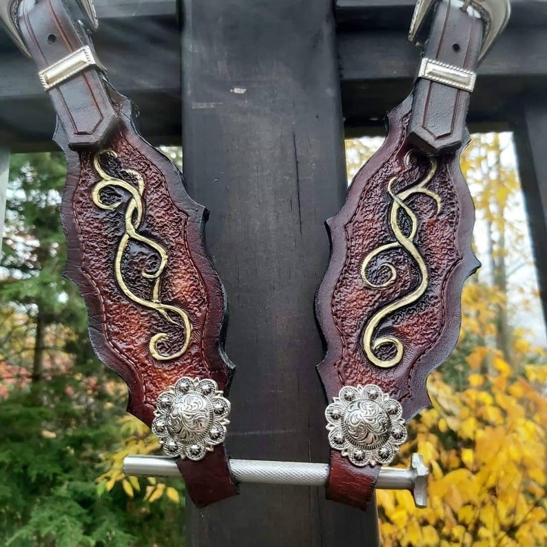 Medieval horse tack wither strap barrel horse handcrafted Etsy