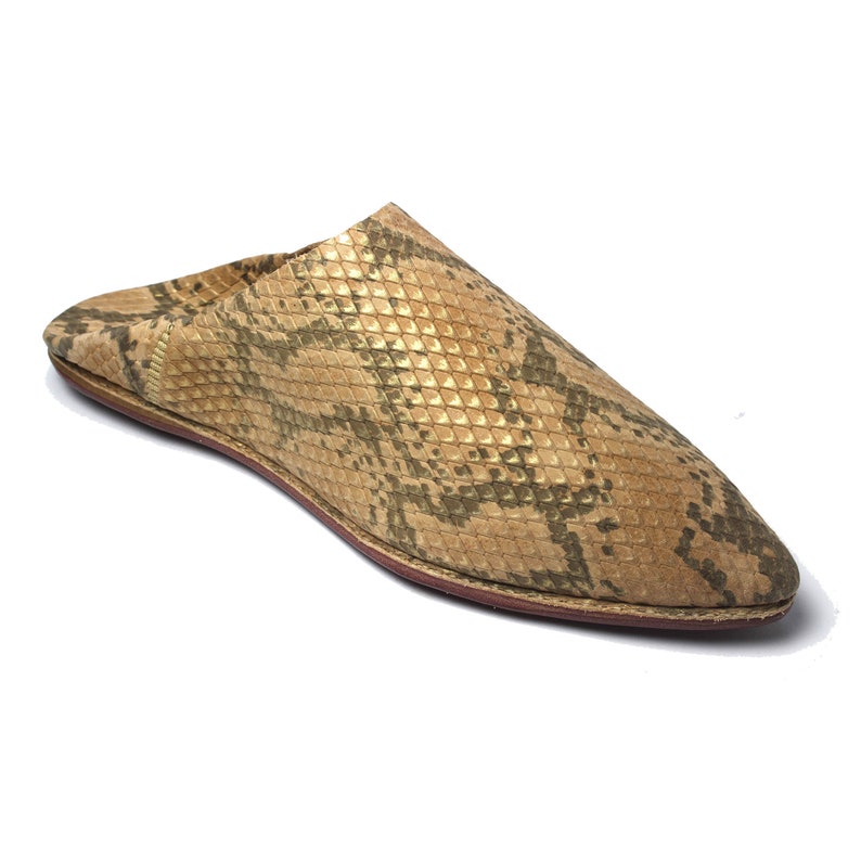 Snake Skin Moroccan Babouche Women's Moroccan Shoes - Etsy