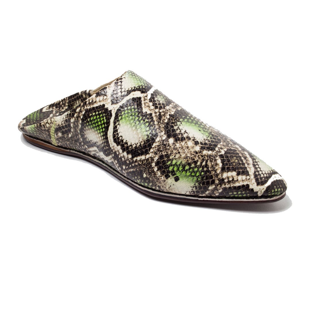 Snake Skin Moroccan Babouche Women's Moroccan Shoes - Etsy